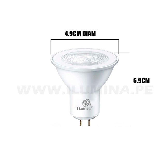 DICROICO LED 10W GU5.3 ILUMINA 2700K LUZ CÁLIDA