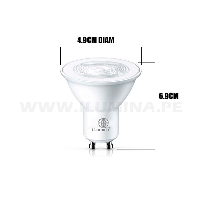 DICROICO LED 10W GU10 ILUMINA 6000K LUZ BLANCA I Lumina dicroico-led-10w-gu10-ilumina-6000k-luz-blanca-i-lumina