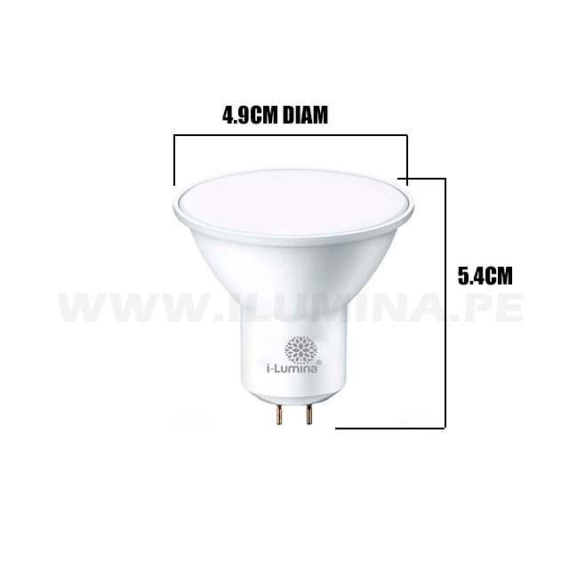 DICROICO LED 6W GU5.3 ILUMINA 2700K LUZ CÁLIDA