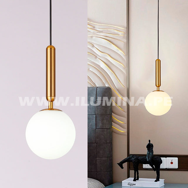 LÁMPARA COLGANTE VALERIA LUX GOLD LED