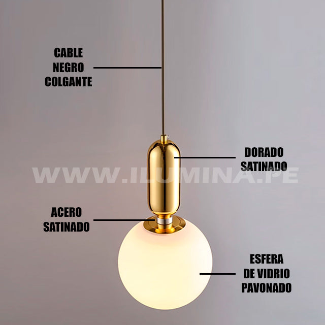 LÁMPARA COLGANTE ELIANA LUX GOLD