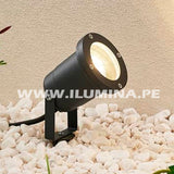 LUMINARIA MINI ESTACA LED ORIENTABLE PARA JARDIN GU10 LUZ CÁLIDA