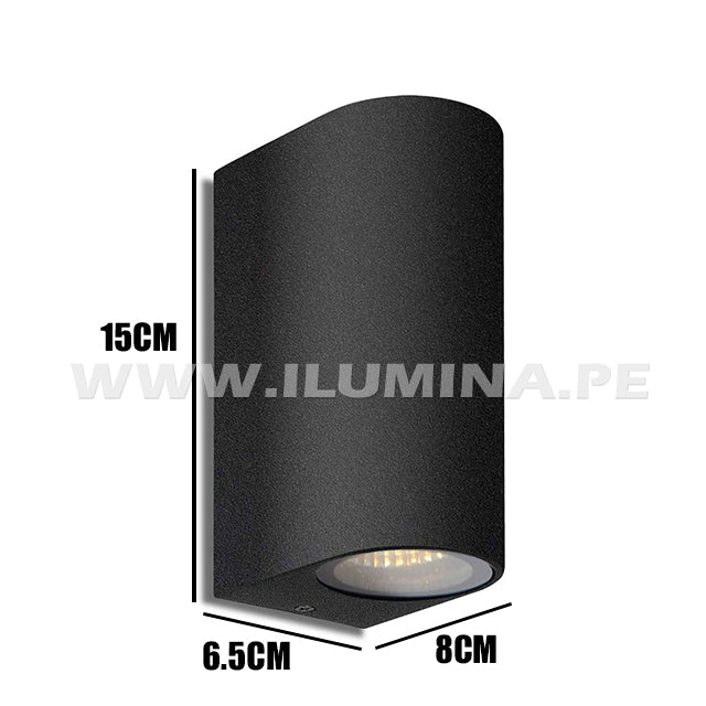 LÁMPARA DE EXTERIOR CAROLA BLACK LED 6W