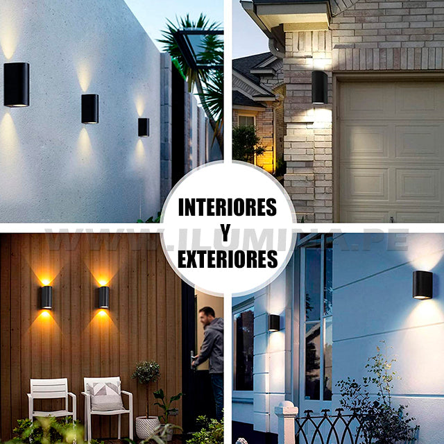 LÁMPARA DE EXTERIOR CAROLA BLACK LED 6W