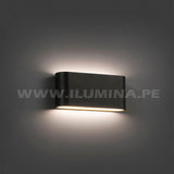 LÁMPARA DE EXTERIOR LED DANAE BLACK 12W LUZ CÁLIDA