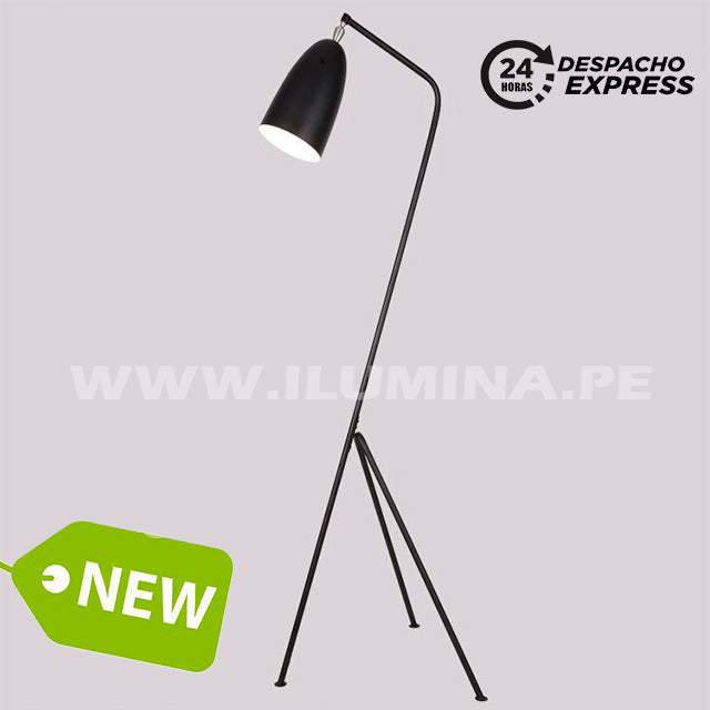 LÁMPARA DE PIE MINIMALISTA CARINA BLACK LED