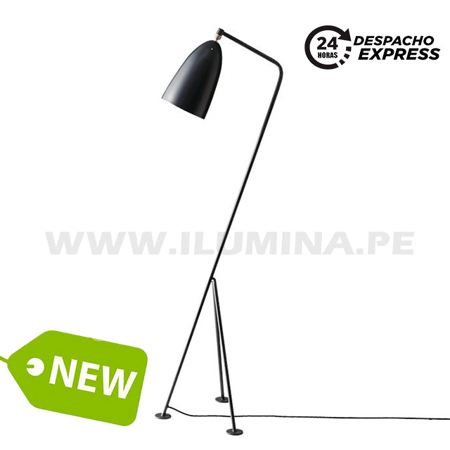 LÁMPARA DE PIE MINIMALISTA CARINA BLACK LED