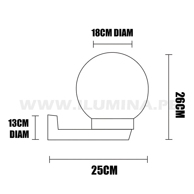 LÁMPARA DE EXTERIOR FAROLA LED 12W LUZ CÁLIDA