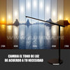 LÁMPARA DE ESCRITORIO LISBOA LUX BLACK LED DIMMABLE + CARGADOR INALÁMBRICO WIRELESS
