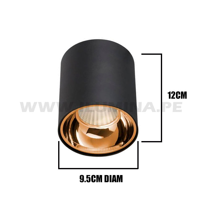 SPOT ADOSABLE DANIELA LED BLACK AND COPPER