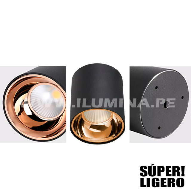 SPOT ADOSABLE DANIELA LED BLACK AND COPPER