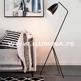 LÁMPARA DE PIE MINIMALISTA CARINA BLACK LED