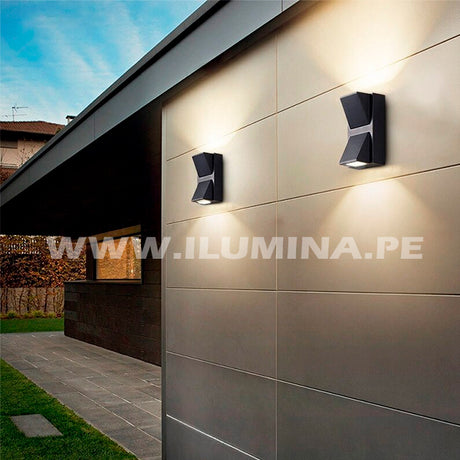 LÁMPARA DE EXTERIOR LED LILIANA BLACK 6W LUZ CÁLIDA