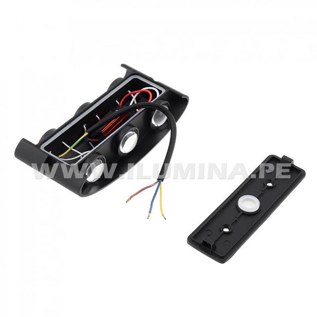 LÁMPARA DE EXTERIOR LED LUCERO BLACK 6W LUZ CÁLIDA – i-Lumina