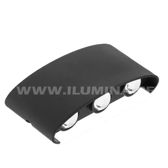 LÁMPARA DE EXTERIOR LED LUCERO BLACK 6W LUZ CÁLIDA