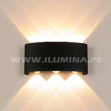 LÁMPARA DE EXTERIOR LED LUCERO BLACK 6W LUZ CÁLIDA