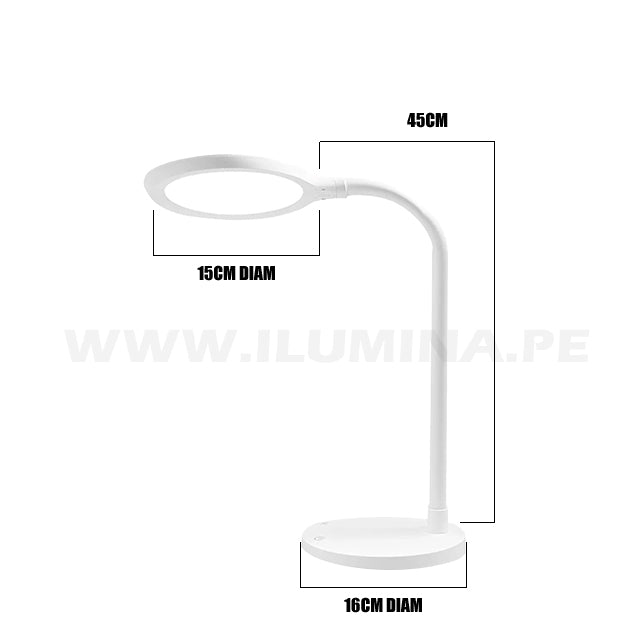 LÁMPARA DE ESCRITORIO ELIANA LUX WHITE LED DIMMABLE