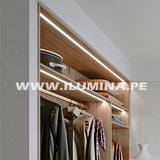 PERFIL DE ALUMINIO PARA EMPOTRAR 3.00 METROS EN MUEBLES DE MELAMINE O EN DRYWALL PARA CINTA LED . ILUMINACION LED PARA CLOSET DE HABITACIONES EN HOTELES.