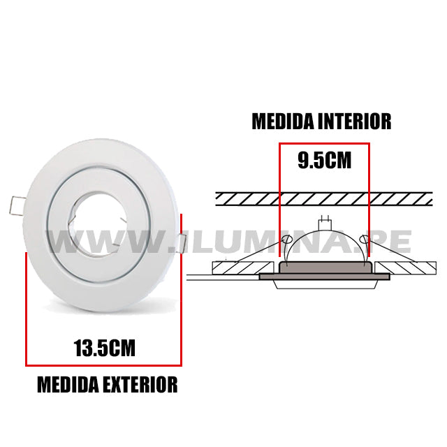 SPOT CIRCULAR 4¨ PL 327WH