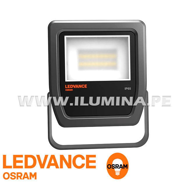 REFLECTOR LED 10W OSRAM LEDVANCE NEGRO LUZ CÁLIDA