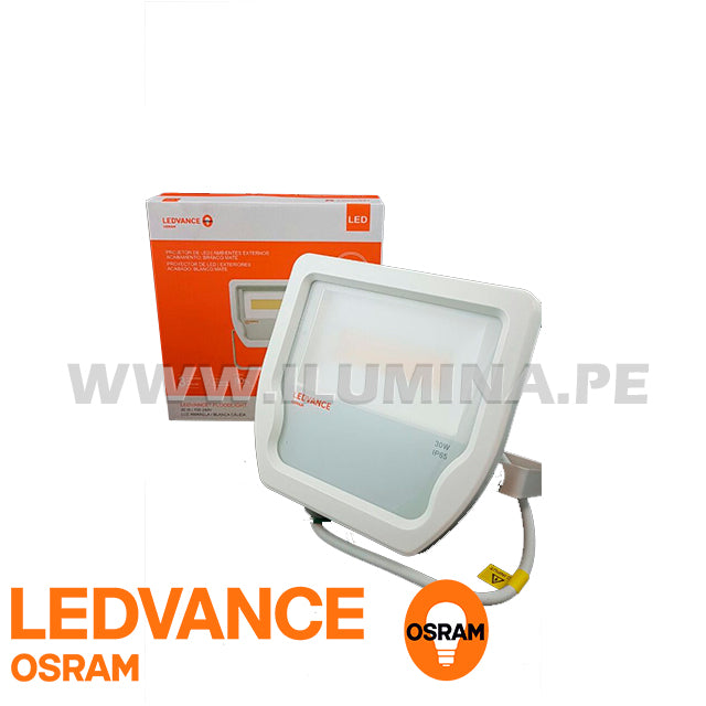 REFLECTOR LED 30W OSRAM LEDVANCE BLANCO LUZ CÁLIDA 3000K