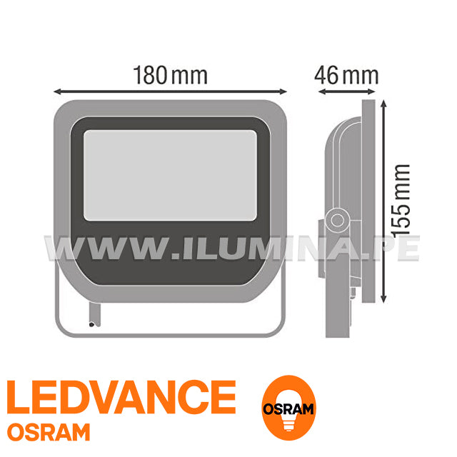 REFLECTOR LED 50W OSRAM LEDVANCE NEGRO