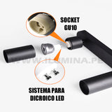 LÁMPARA DE TECHO AUSTRIA LED BLACK