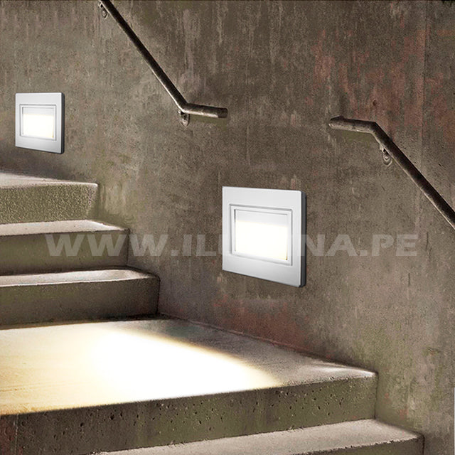 SPOT LUZ GUÍA DE PASO DE ESCALERA BLANCO SÚPER SLIM LED 5W