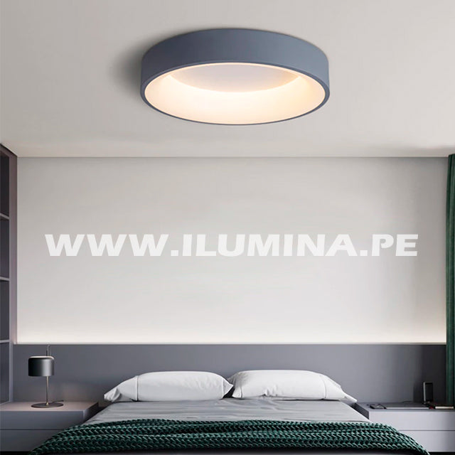 LÁMPARA DE TECHO DORINA LED GRAY 45W + CONTROL REMOTO