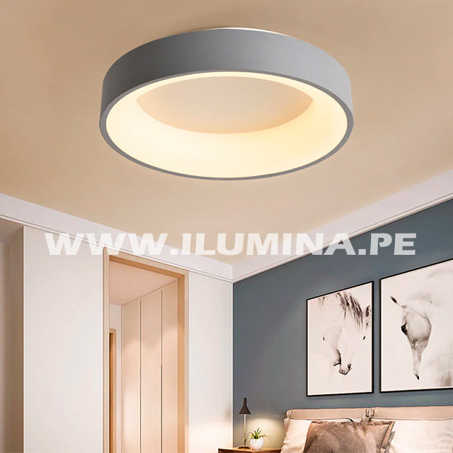 LÁMPARA DE TECHO DORINA LED GRAY 45W + CONTROL REMOTO