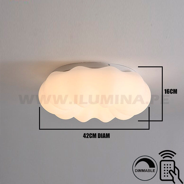 LÁMPARA DE TECHO GLORIA LED WHITE 36W + CONTROL REMOTO