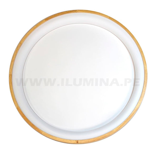 LÁMPARA DE TECHO DORINA LED WOOD 45W + CONTROL REMOTO