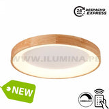 LÁMPARA DE TECHO DORINA LED WOOD 45W + CONTROL REMOTO