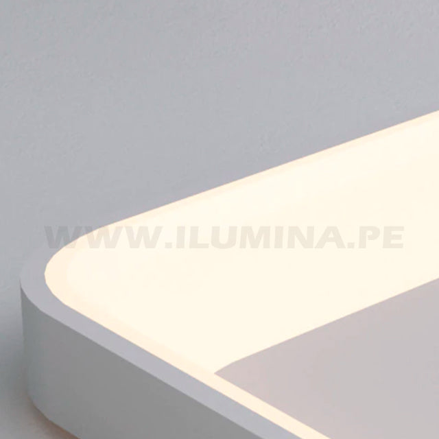 LÁMPARA DE TECHO PAOLA BOX WHITE LED 45W + CONTROL REMOTO