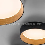 LÁMPARA DE TECHO ARTIKA WHITE LED WOOD 45W + CONTROL REMOTO