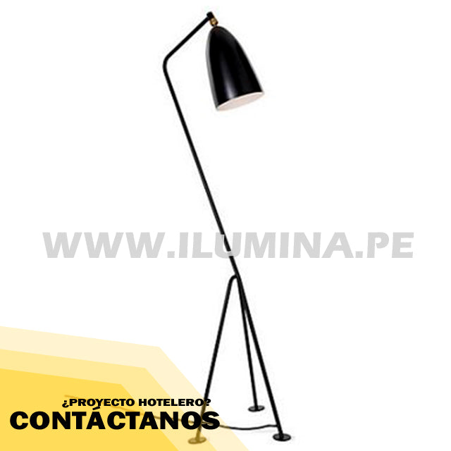 LÁMPARA DE PIE MINIMALISTA CARINA BLACK LED