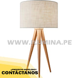 LÁMPARA DE MESA TRIPODE DE MADERA GERTRUDES