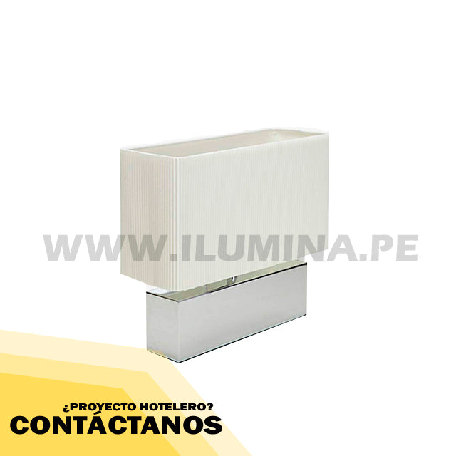 LÁMPARA DE MESA ACERO INOXIDABLE SILVIA