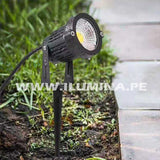 LUMINARIA ESTACA PARA JARDIN LED 7W LUZ BLANCA 6000K