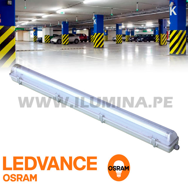 LUMINARIA HERMÉTICA TIPO INDIKO LED 1.20M OSRAM 01LUZ LUZ BLANCA