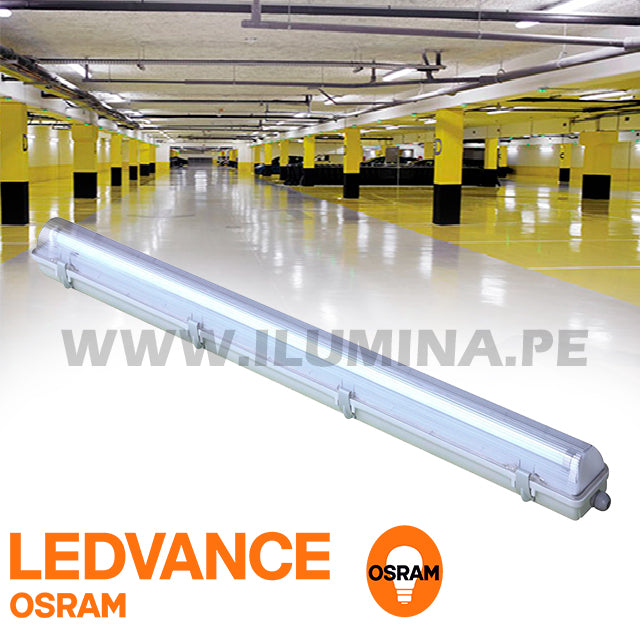 LUMINARIA HERMÉTICA TIPO INDIKO LED 1.20M OSRAM 01LUZ LUZ BLANCA