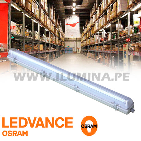 LUMINARIA HERMÉTICA TIPO INDIKO LED 1.20M OSRAM 01LUZ