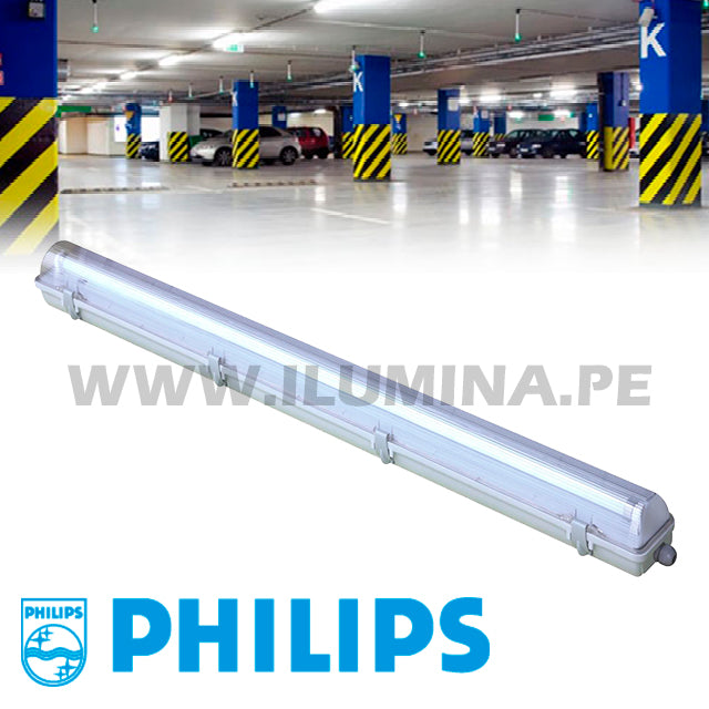 LUMINARIA HERMÉTICA TIPO INDIKO LED 1.20M PHILIPS 01LUZ