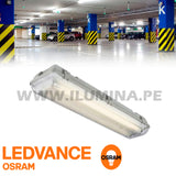 LUMINARIA HERMÉTICA TIPO INDIKO LED 0.60M OSRAM 02LUCES LUZ BLANCA 6000K