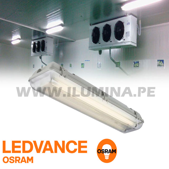 LUMINARIA HERMÉTICA TIPO INDIKO LED 0.60M OSRAM 02LUCES LUZ INTERMEDIA 4000K