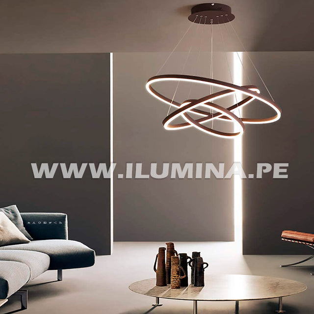 LAMPARA COLGANTE LED DE 3 LUCES CON CONTROL REMOTO PARA DEPARTAMENTOS EN SRUQUILLO EN LIMA EN PERU. LAMPARAS COLGANTES LED DESIREE. LAMPARAS COLGANTES LED SUSPENDIDAS DECORATIVAS. LAMPARAS COLGANTES LED MODERNAS PARA TECHO. LAMPARAS COLGANTES DESIREE DECORATIVAS SODIMAC, PROMART, EGLO, MAESTRO, SAGA FALABELLA.