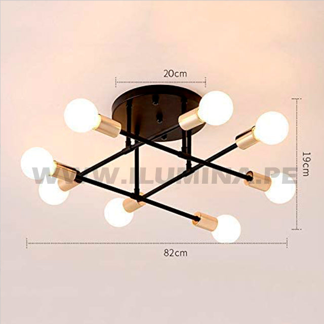 LÁMPARA COLGANTE LOUSIANA BLACK LED