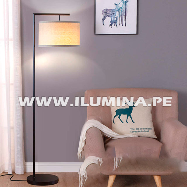 LÁMPARA DE PIE ARCO BLACK ANGUSTIAS - SIN FOCO