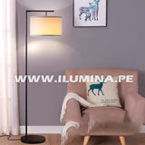 LÁMPARA DE PIE ARCO BLACK ANGUSTIAS - SIN FOCO