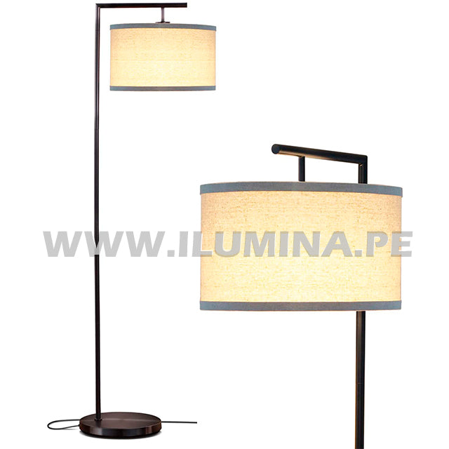 LÁMPARA DE PIE ARCO BLACK ANGUSTIAS - SIN FOCO